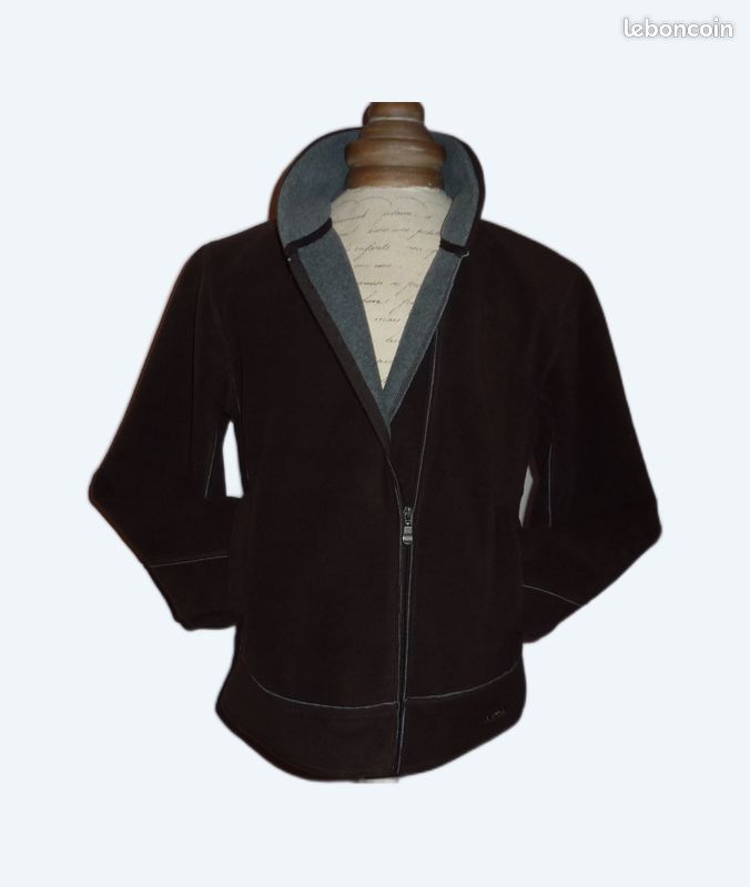 MISE AU GREEN - VESTE POLAIRE - MARRON GRIS - taille 4 = 44 🧥 (image 1)