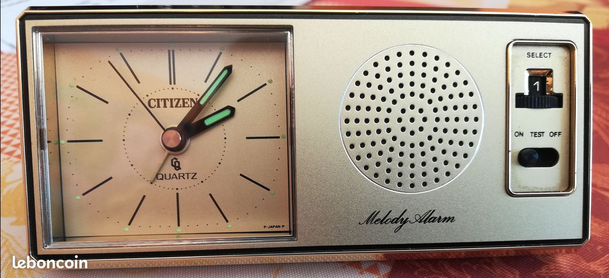 Réveil De Bureau Citizen à Quartz - Occasion Fonctionnel