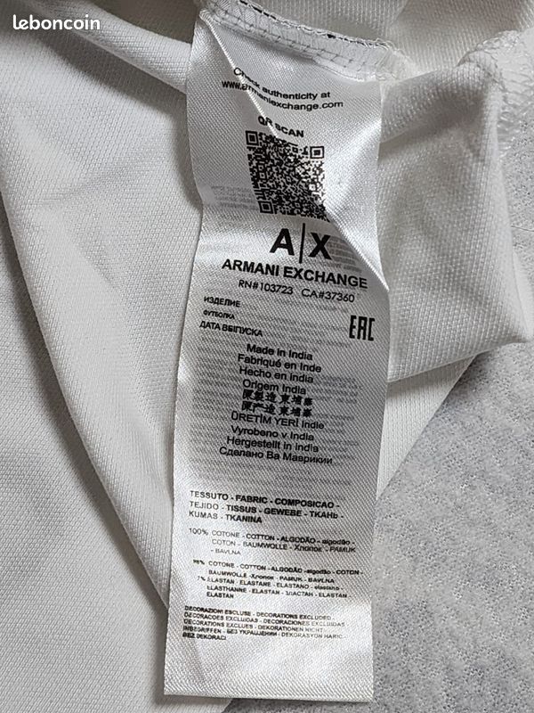 Je vends un T-shirt Armani Exchange en neuf taille M (image 6)
