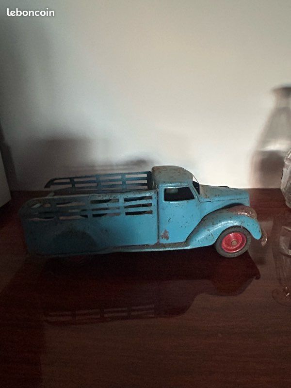 ANCIEN JOUET FRANCE Jrd Jeep Willys Remorque Tole Cij Dinky Jep 1950