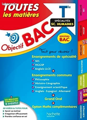 Toutes les matières terminale objectif bac (image 1)