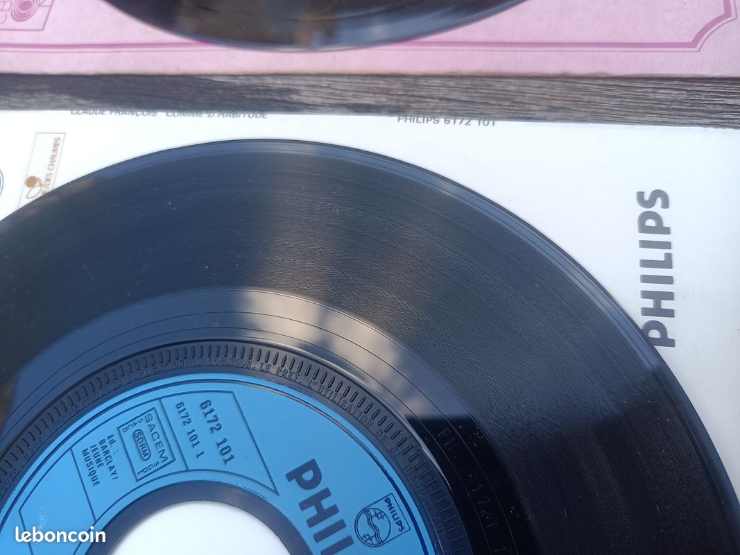 Lot vinyles 45t Dutronc Dassin Plastic Bertrand Claude François (image 4)