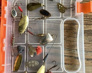 Lot Ancien De Cuillères Plomb Pour Pêche - Leurres Snack Yann Mepps Super Fishing - Vintage
