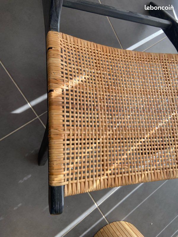 Fauteuil bois et canage (image 3)