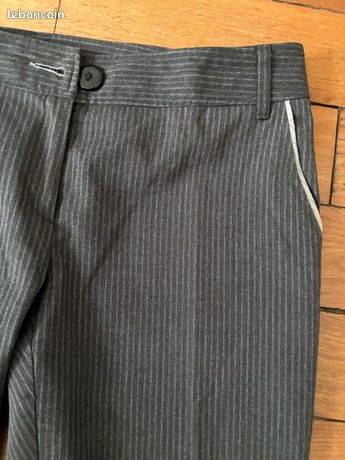 Jean CHATTAWAK Femme Taille 40, Gris, Coton, Parfait état