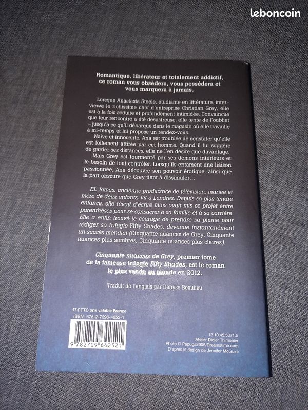 Livre 50 nuances de Grey (image 2)