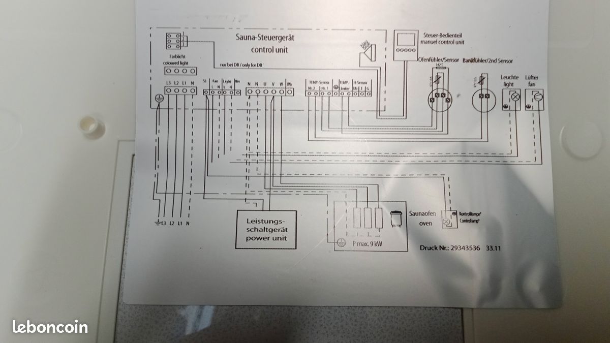 Commande et puissance sauna EOS neuve (image 6)
