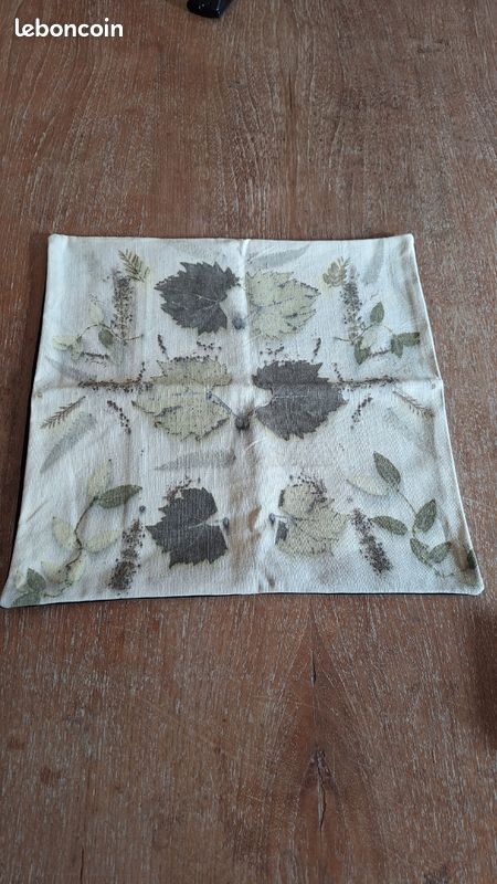 Housse de coussin ecoprint neuf (image 1)