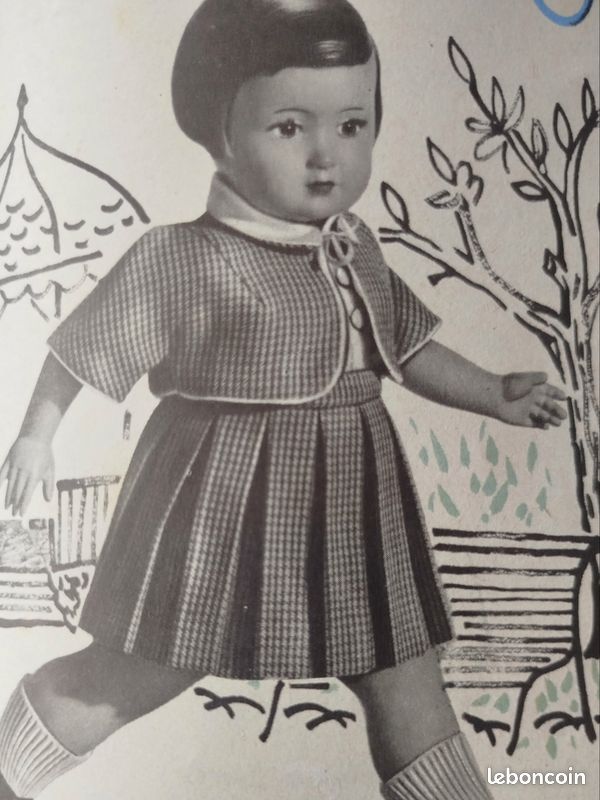Page Poupée Françoise - Magazine Modes Et Travaux Mai 1957 - Avec Patrons Miniatures - Occasion