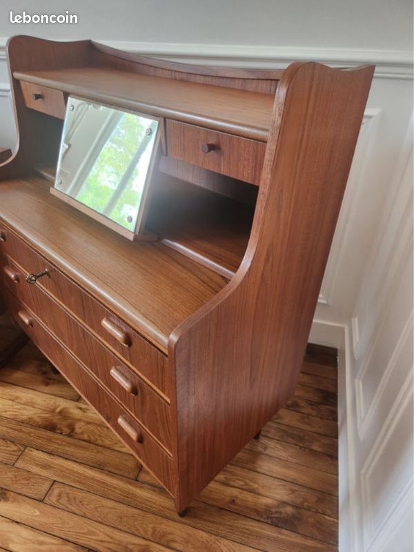 Secrétaire scandinave teck (image 6)