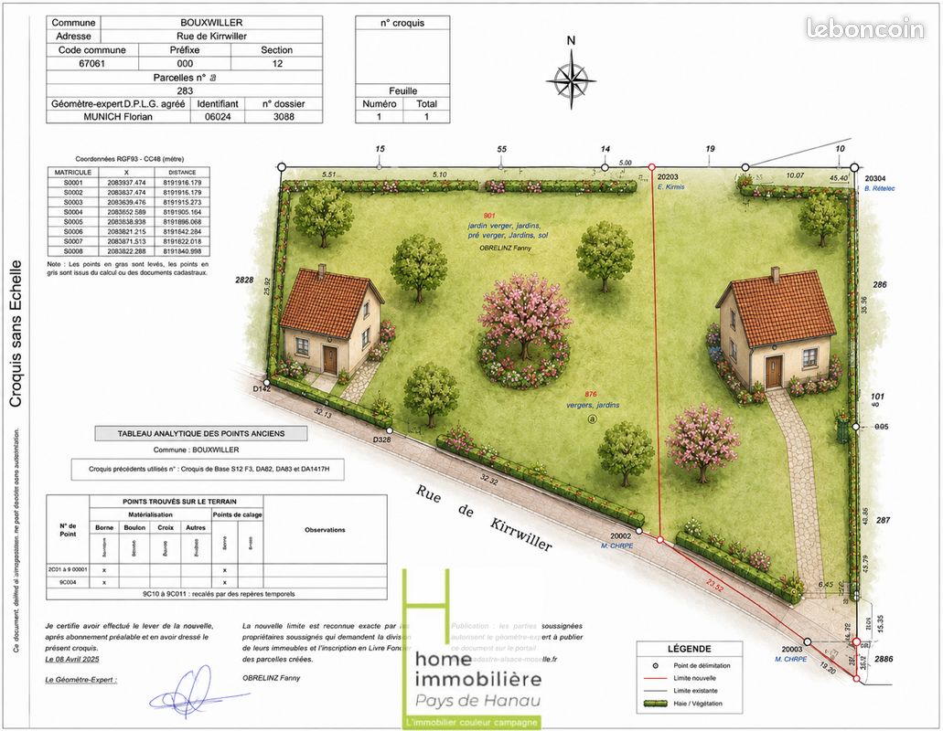 Terrain 821 m² · à Bouxwiller · 821 m² · 133 830 €