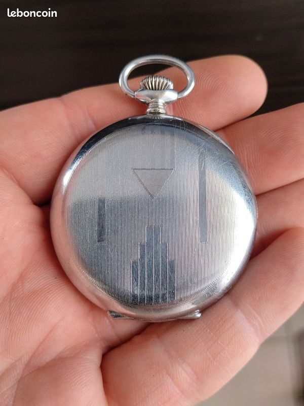 Ancienne Montre Gousset Française De Type Régulateur - Pièce D'occasion, Vintage