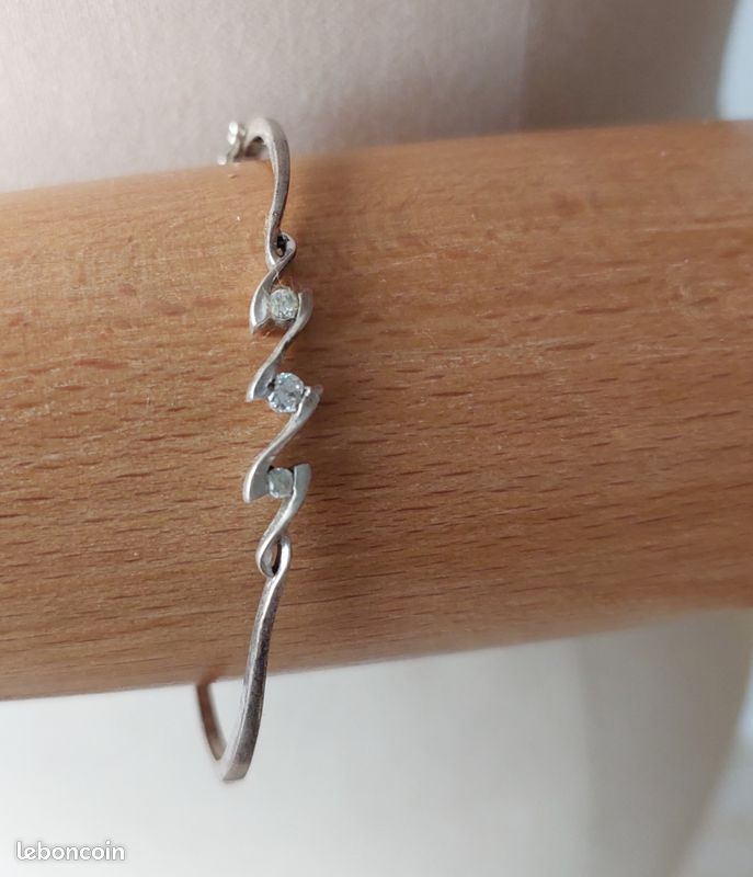 Bracelet En Argent - Occasion - Style Fantaisie - Fabrication France