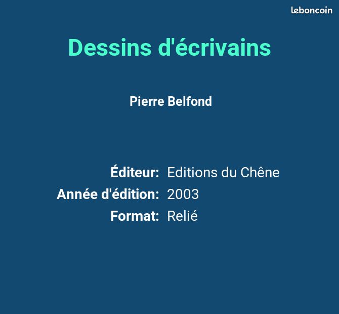 Dessins d'écrivains - Pierre Belfond (image 2)