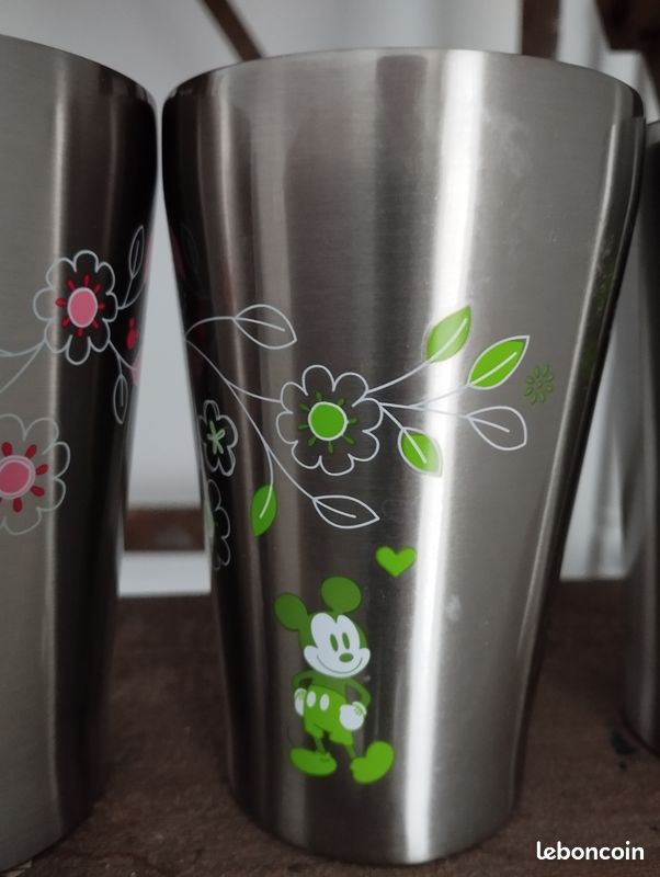 Lot de 6 gobelets Mickey et Minnie en inox 280 ml (image 8)