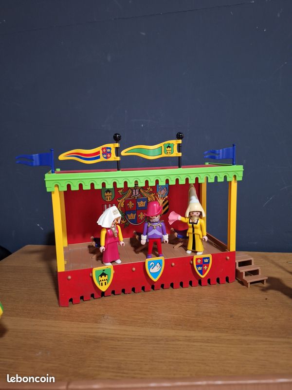 Accessoire Playmobil 3659 - Toit Du Podium Médiéval, Tournoi Château, Occasion Bon état
