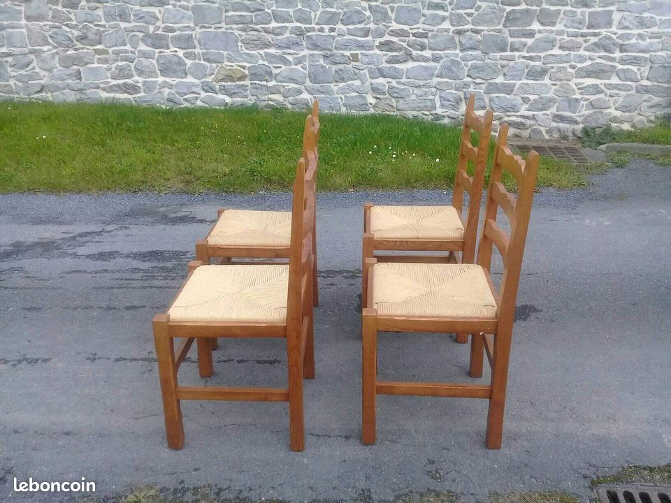 Set de 4 chaises en chêne (image 3)
