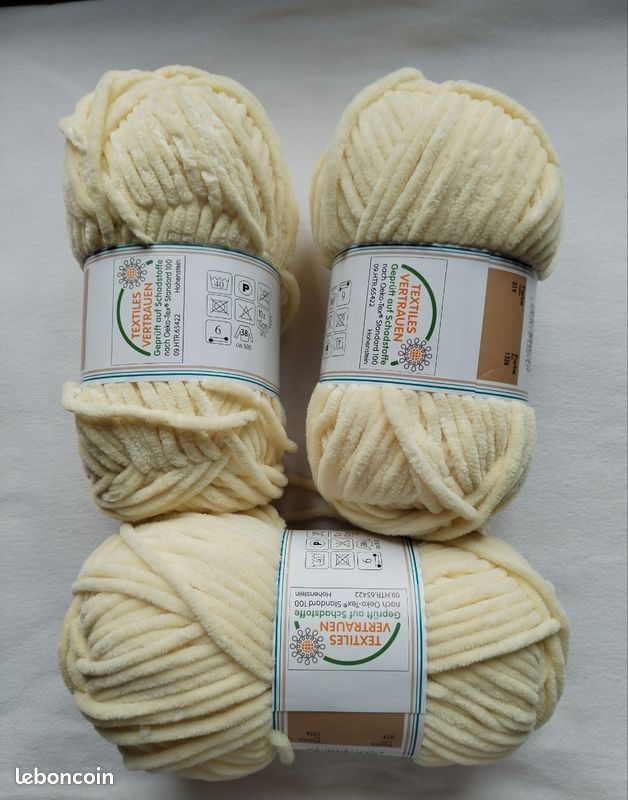 3 Pelotes De Laine Acrylique - 100g Chacune, Couleur Changeante 125 - Pour Tricot/crochet