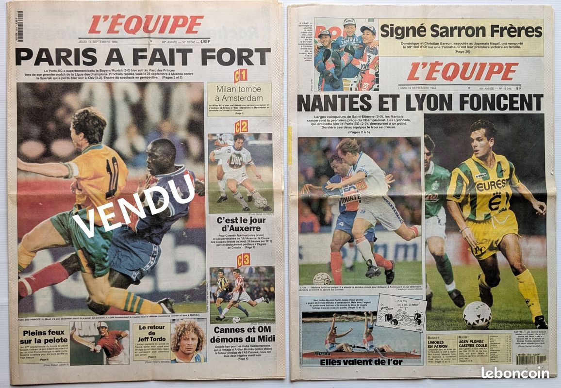 Billet Match Euro 92 – France Vs Angleterre – État Parfait