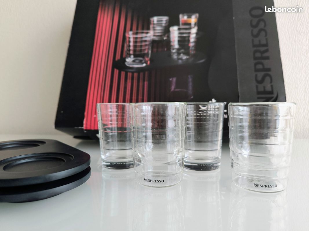 Lot De 2 Tasses Expresso 120ml Verre Borosilicate - Avec Poignées - Machines à Café