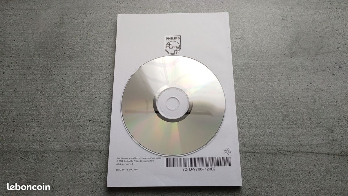 Philips - Manuel d'Utilisation du Lecteur Blu-Ray Disc 3D › BDP7700 - PC & Mac (image 5)