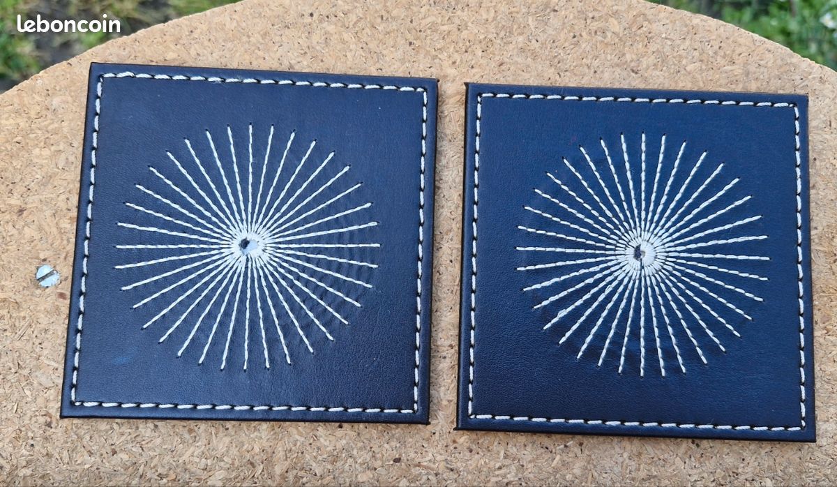 4 sous de verres et 4 dessous d'assiettes (image 4)
