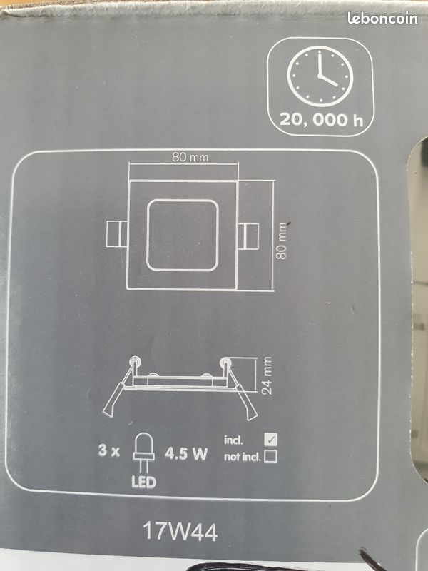 Spot led lot de 3 neufs (image 5)