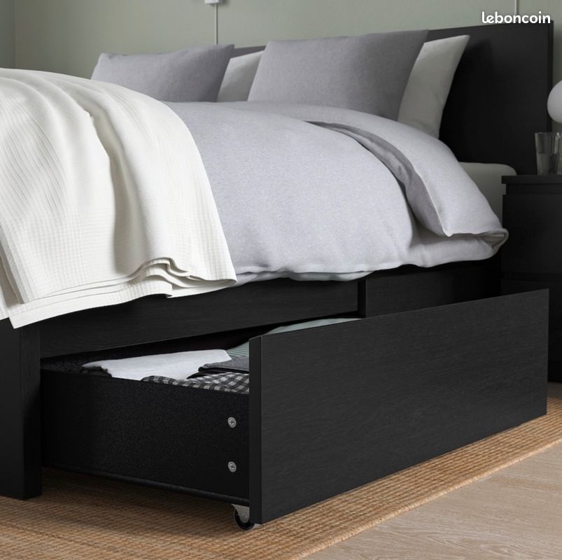 2 Rangement pour lit brun noir (image 3)