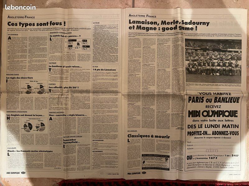 Vintage rugby and football france Banque de photographies et d’images à