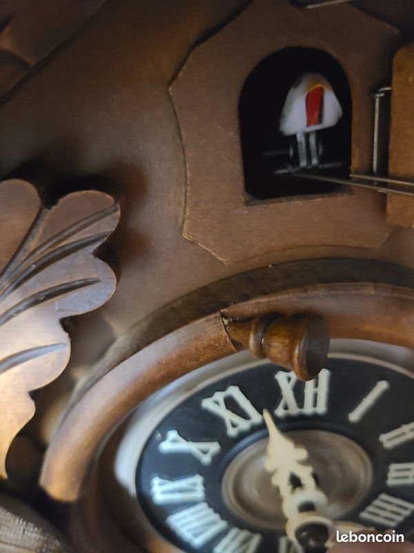 Horloge Pendule à Coucou Traditionnel Bûcheron Et Son Chien - Bois Sculpté - Mécanique - HEKAS 3702 EX