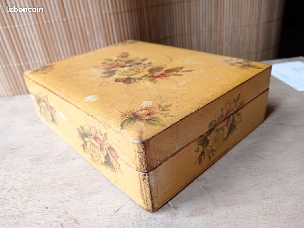 Coffret à Bijoux Ancien Fin 19ème Siècle - À Restaurer - Projet Décoration/collection (Réf: Ap01)