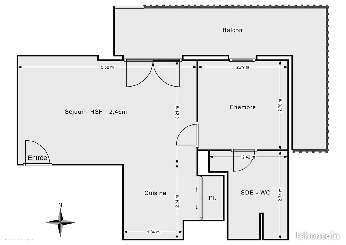 Appartement 2 pièces 36 m² · à Penmarch · 36 m² · 86 000 €