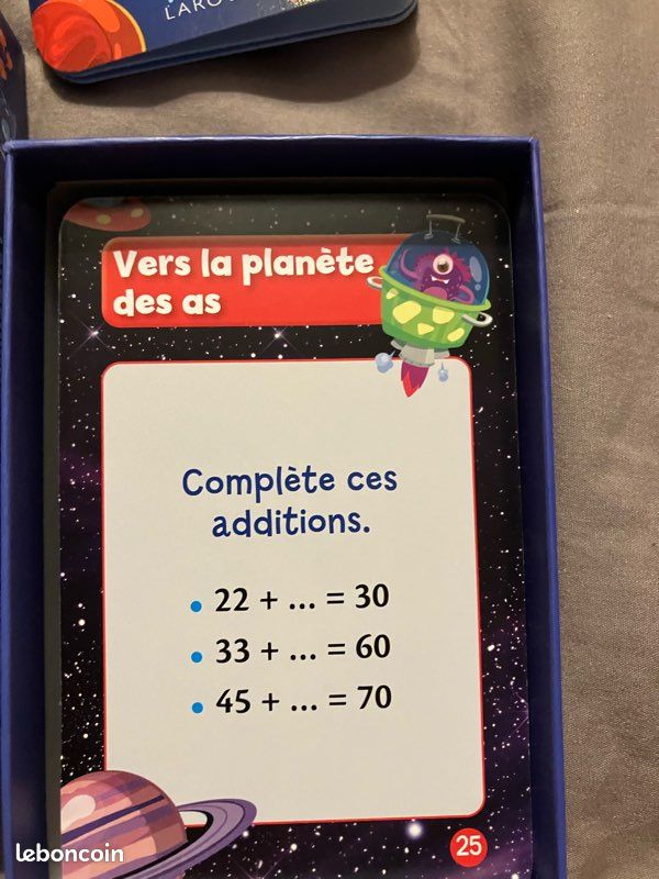 Jeu Qui sera le champion en calcul mental dès 7 ans -Larousse -comme neuf (image 6)