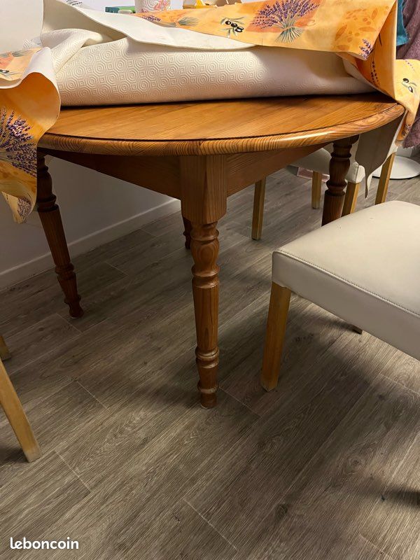 Vends table ronde 110 cm (image 2)