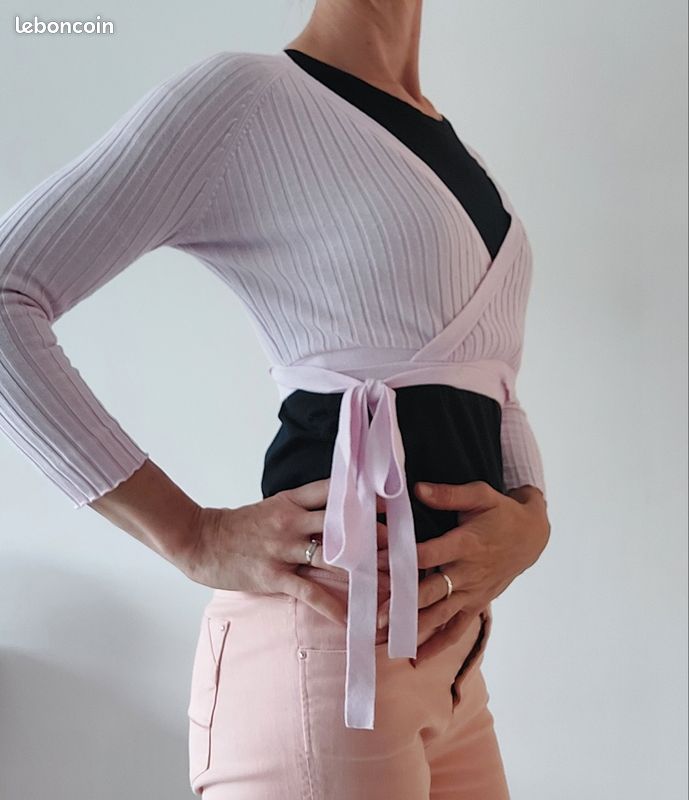 Gilet court rose Femme T2 Camaïeu Vêtements