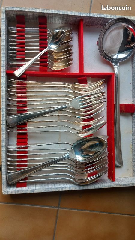 Ecrin De Couverts à Salade Ercuis Argent Et Corne - Deux Poinçons