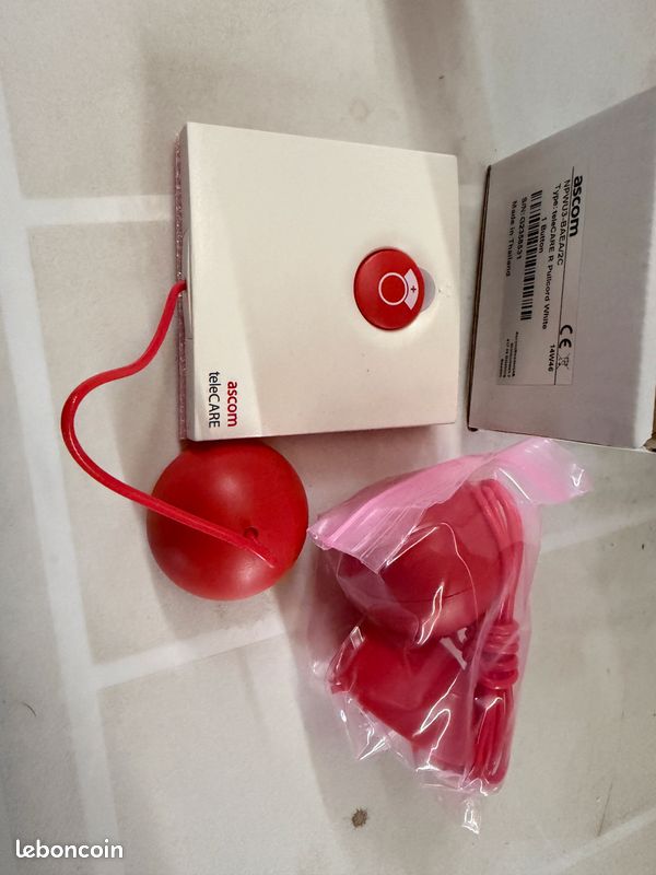 Ascom NPWU3-BAEA/2C - TIRETTE BLANCHE D'APPEL 1 Bouton AVEC Cordon (image 2)