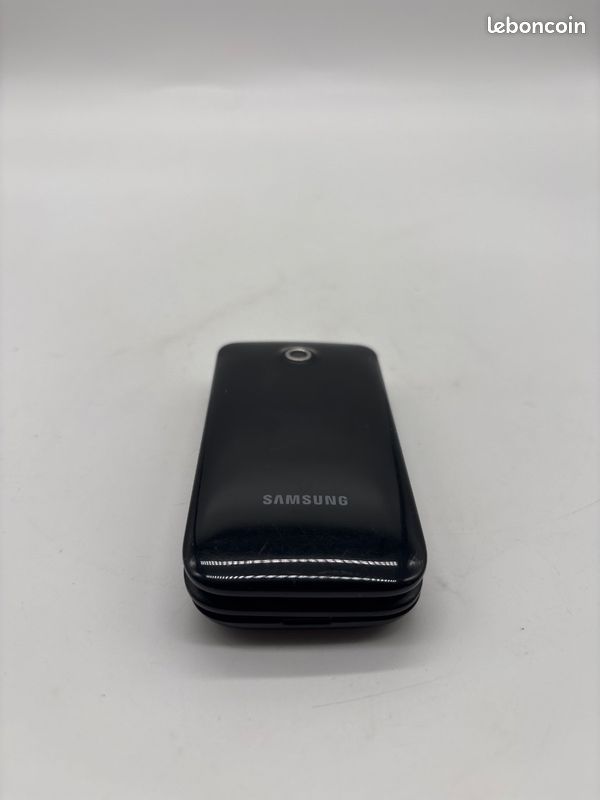 Samsung GT-E2530 téléphone à clapet noir fonctionnel vendu sans chargeur - #J53 (image 1)