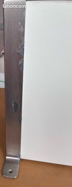 étagère tablette Ikea BERGSHULT blanche en bois (équerres consoles granhult à retaper) (image 1)