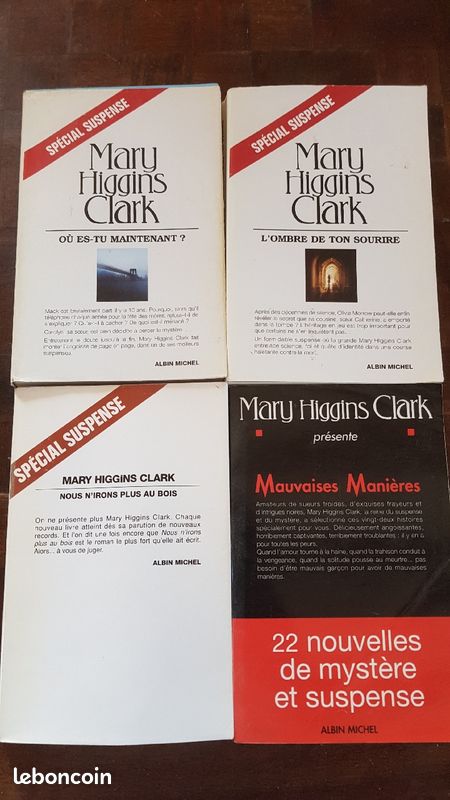 Lot de 4 romans de Mary Higgins Clark (image 1)