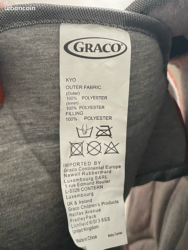 Porte bébé Graco état neuf Équipement bébé