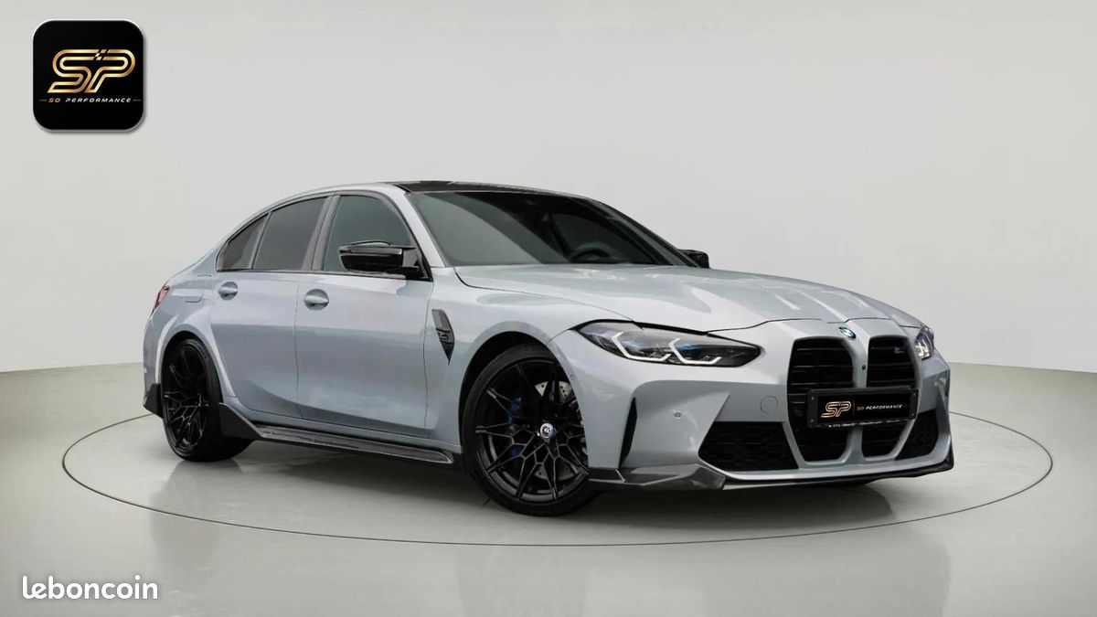 BMW M3 Competition 510 ch * Carbone Extérieur * Laserlight * Harman Kardon * HUD * Brooklyn Grey (image 3)
