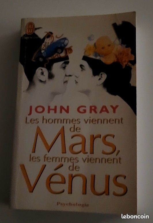 Partager LES HOMMES VIENNENT DE MARS, LES FEMMES VIENNENT DE VÉNUS JOHN GRAY /PSYCHOLOGIE (image 1)