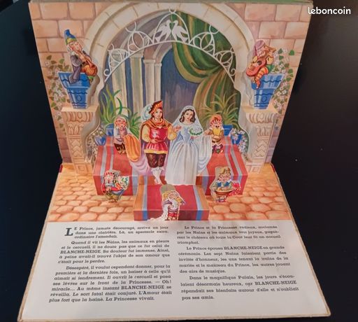 Livre Ancien En Relief – Blanche Neige – Édition LUCOS Mulhouse Par Gildas – Rare