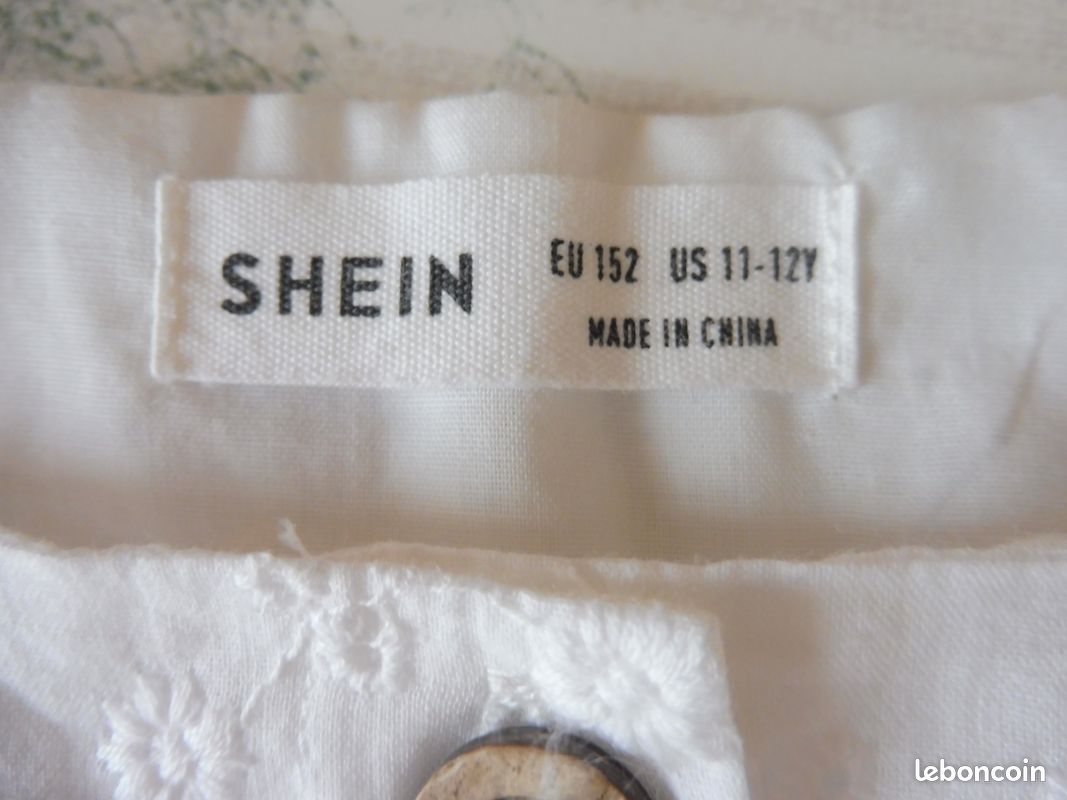 Top court t 10/12 ans coton shein (image 3)