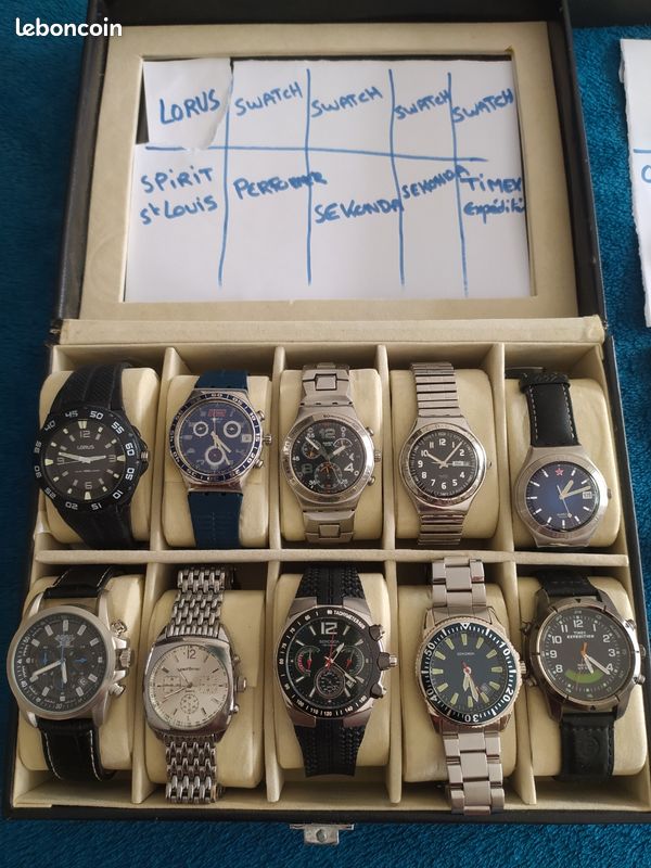 Lot De 8 Montres Et Bracelets - Non Testées - Idéal Pour Collectionneurs Ou Réparation