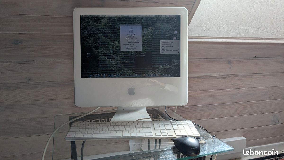 IMac G5 blanc 2 GHz PowerPC – 2 Go – Mac OS X 10.5.8 (image 1)