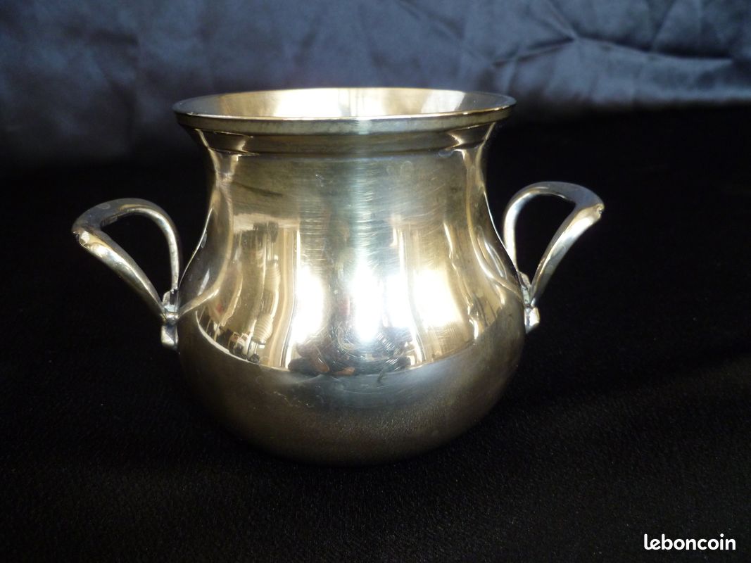 Lot Cafetière/Sucrier Métal Argenté (image 4)