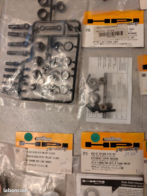 Lot De 4 Roues Pour Voiture Thermique RC – Pièces Détachées Pas Chères !