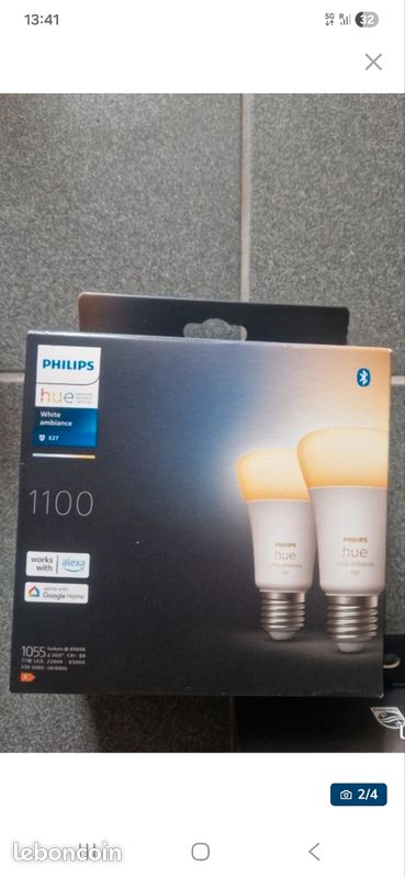 Pack deux ampoules philips hue white ambiance neuves (image 1)